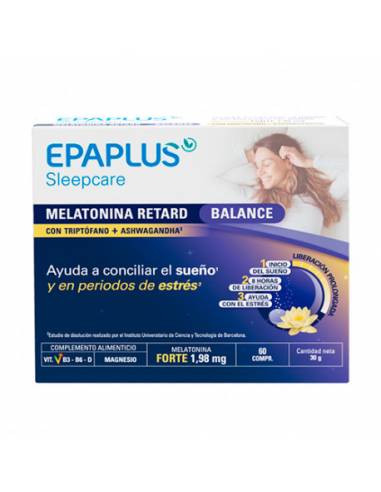 Epaplus Melatonina Balance Retard 1.98mg 60 comprimidos