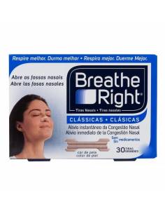 Tiras nasales breathe right peq 30 ud