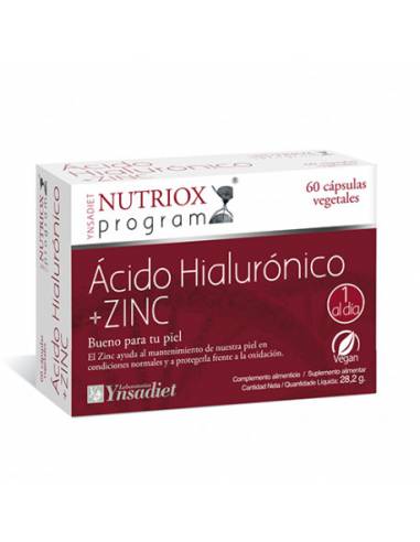 Nutriox Ácido Hialurónico + Zinc 60...