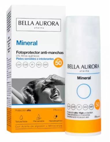 Bella Aurora Fotoprotector Mineral SPF50+