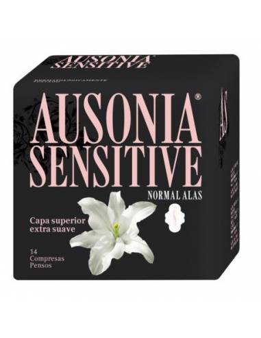 Ausonia Sensitive Normal con Alas 14 uds